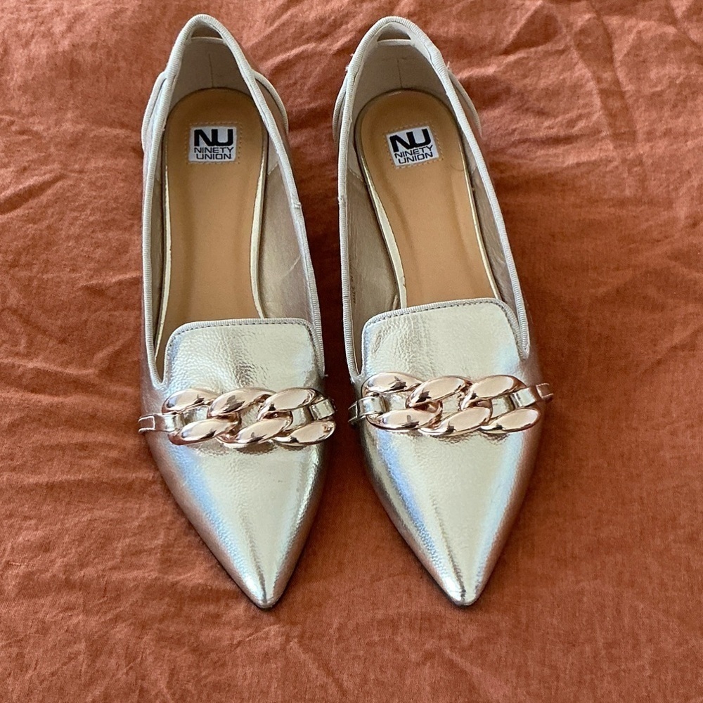 Gold Loafers for Women